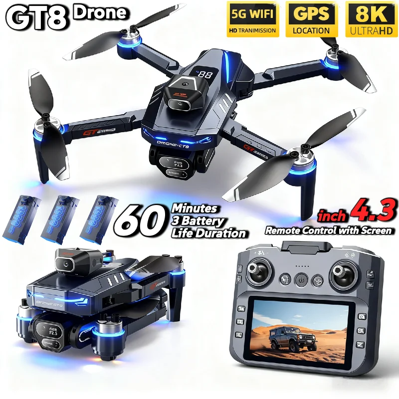 HOT For LSRC GT8 Drone 4K Prof - огляд і ціна Jjrc Drone X12