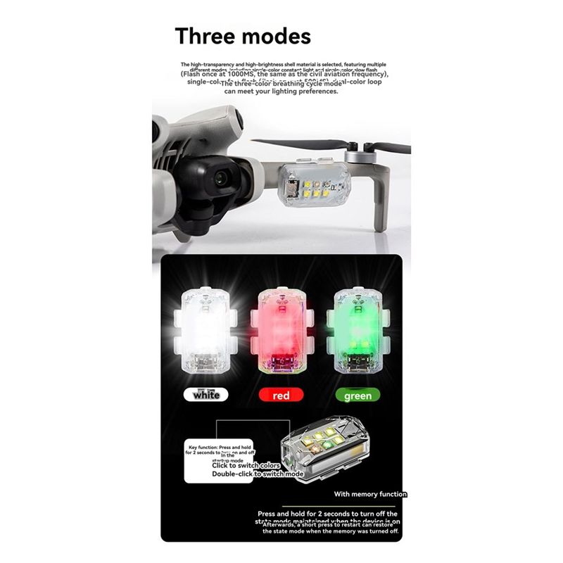 ABZZ-For DJI Drone LED Night L - огляд і ціна Drone Strobe Light
